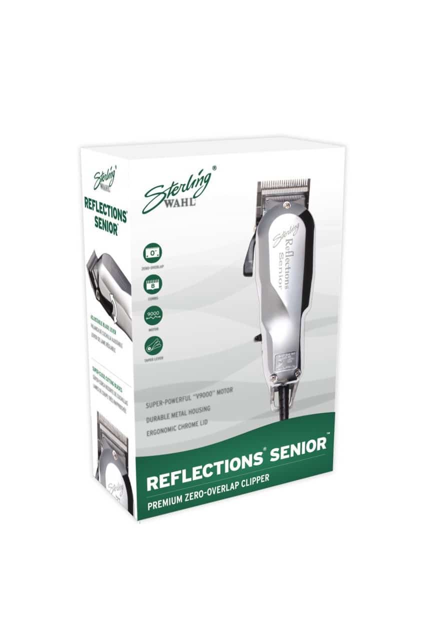 Wahl Professional Reflections Senior Clipper Adjustable, Professional-Quality Electric Hair Clipper with Metal Housing and Chrome Lid