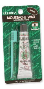 Clubman Moustache Wax 0.5 oz (3 more colors)