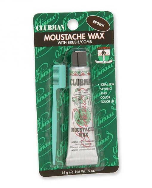 Clubman Moustache Wax 0.5 oz (3 more colors) Barber supplies