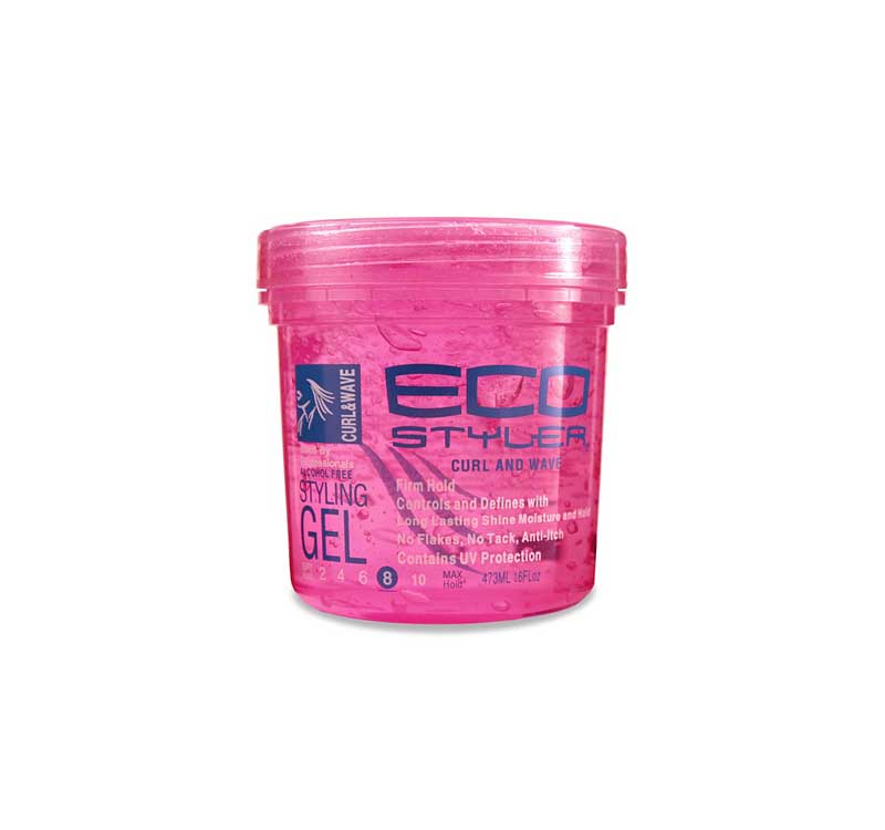 Eco Krystal Alcohol Free Styling Gel - Pink (16 oz) - barber supplies