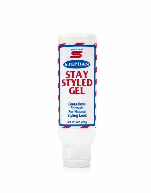Stephan Stay Styled Gel Men's Hair Styling Gel Natural Firm Hold 6 oz Tube