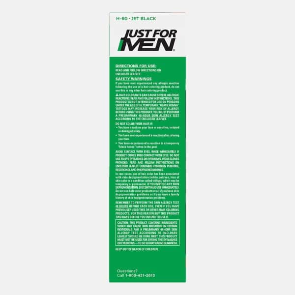 Just for Men Shampoo-in Haircolor (Jet Black H-60) - Image 2