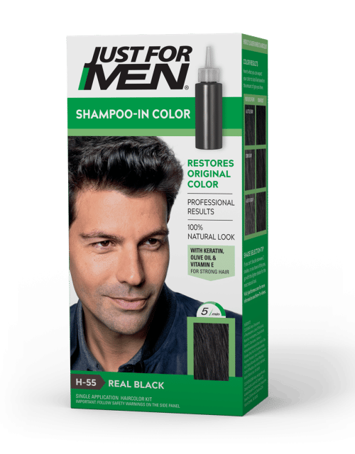 Just for Men Shampoo-in Haircolor (Real Black H-55)