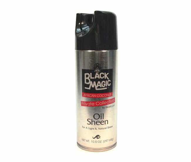 Black Magic Oil Sheen Spray / Coconut  oz - barber supplies