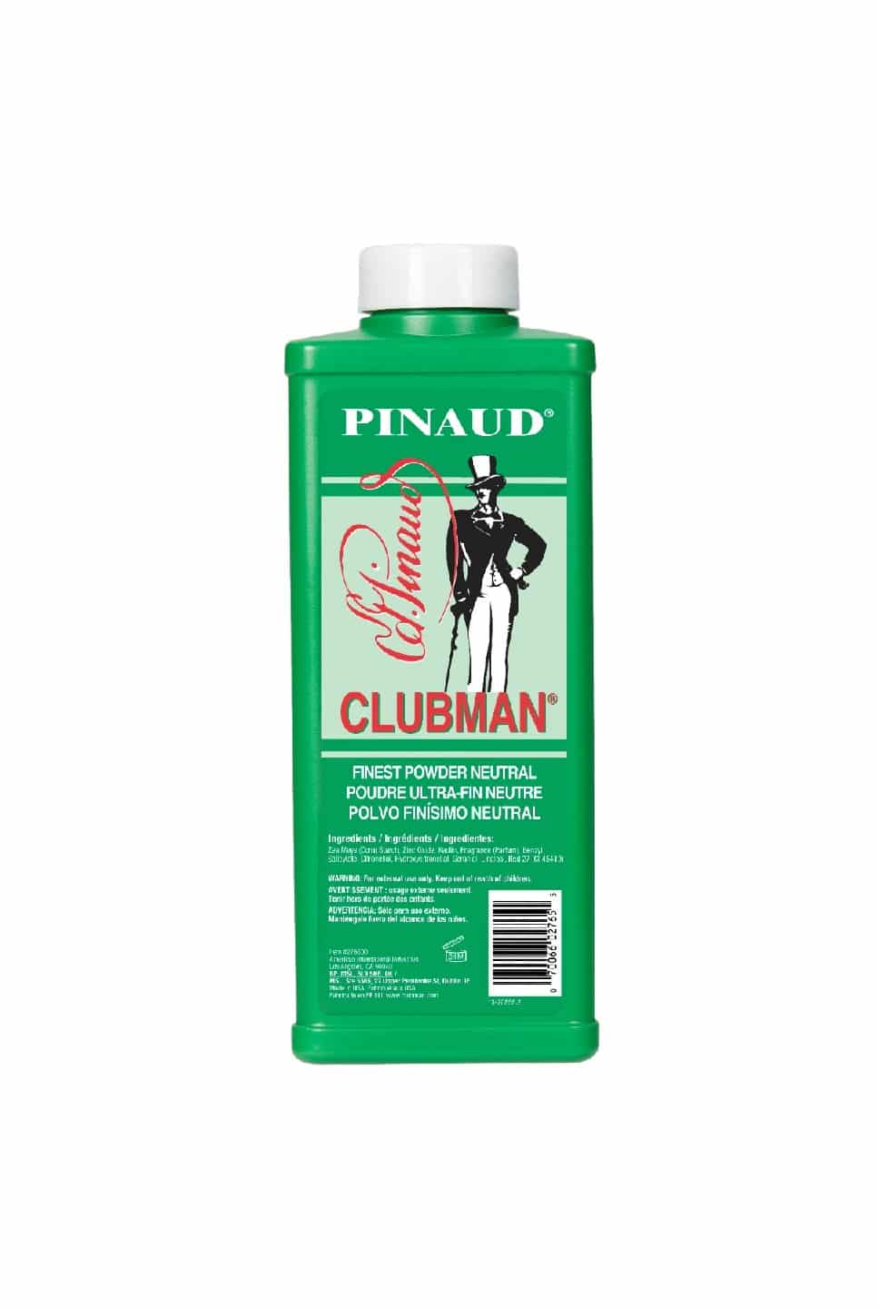 Clubman Powder Neutral 9oz - Back