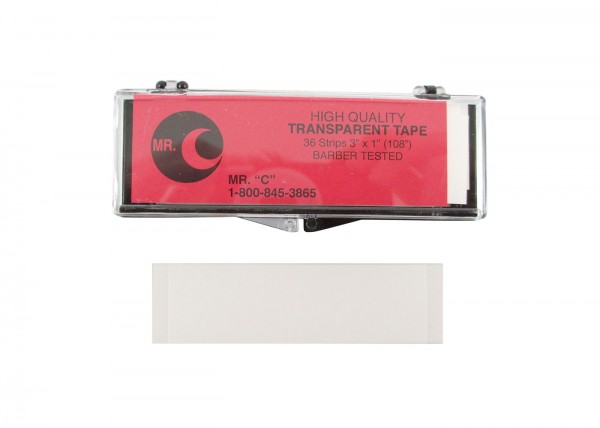 Mr.C Hairpiece Tape Strips Clear (1 inch)