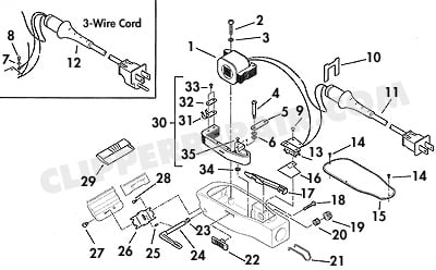 babyliss clipper parts