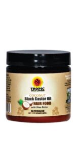 Tropic Isle Living Jamaican Black Castor Oil Coconut Hair Food 4oz