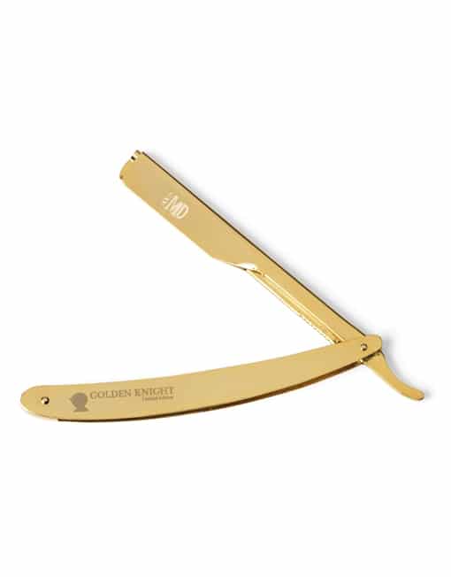 gold straight edge razor