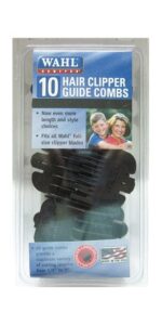 Wahl 10 pcs Guide Combs, Black