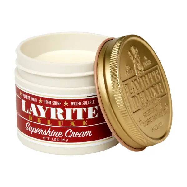 Layrite Supershine Pomade 4.25oz - open angled view