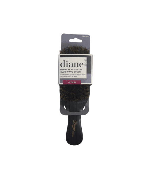 Diane Premium 100% Boar Club Wave Brush - Medium #DBB106