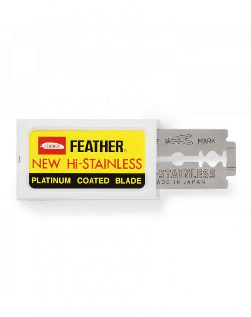 Feather New HiStainless Double Edge Razor Blades (10 Blades) Barber