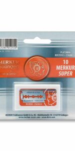 Merkur Super Platinum Double Edge Razor Blades (10 Blades)