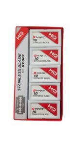 100 Dorco ST-301 Stainless Double Edge Razor Blade Platinum  (10 packs of 10 blades)