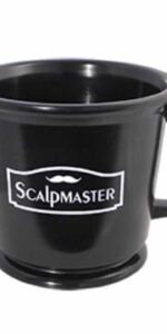 Scalpmaster Rubber Shaving Mug - Black