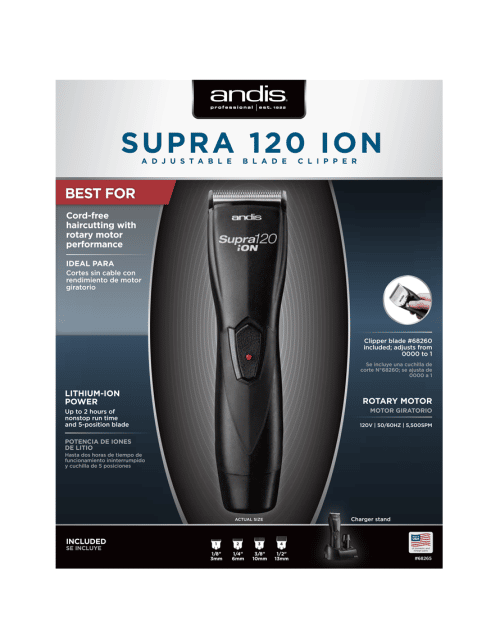 Supra 120 Ion Adjustable Blade Clipper #68265