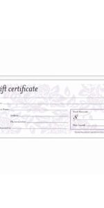 Diane Salon Gift Certificate