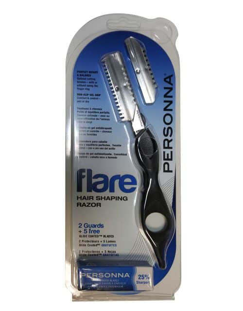 Personna Flare Hair Shaping Razor (2 Guards + 5 Blades)