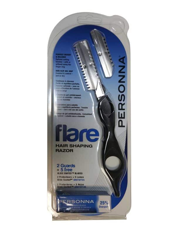 Personna Flare Hair Shaping Razor (2 Guards + 5 Blades)