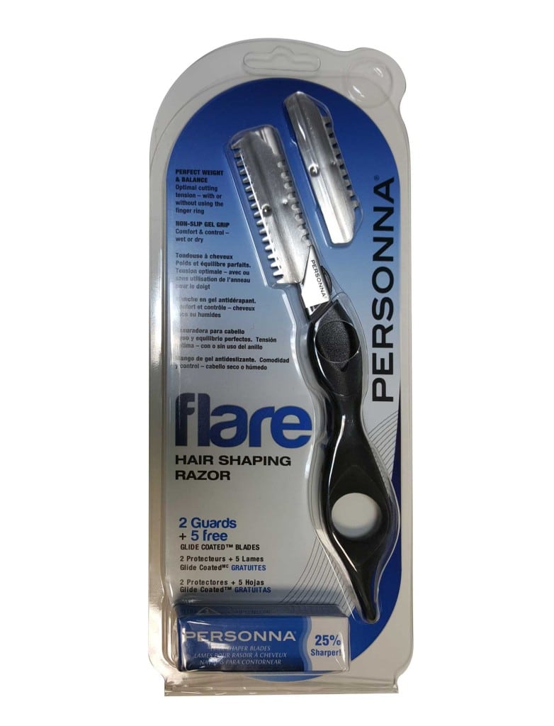 Personna Flare Hair Shaping Razor (2 Guards + 5 Blades) Barber Depot Barber Supply