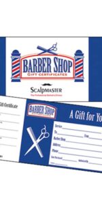 Scalpmaster Barber Shop Gift Certificate (50 Count)