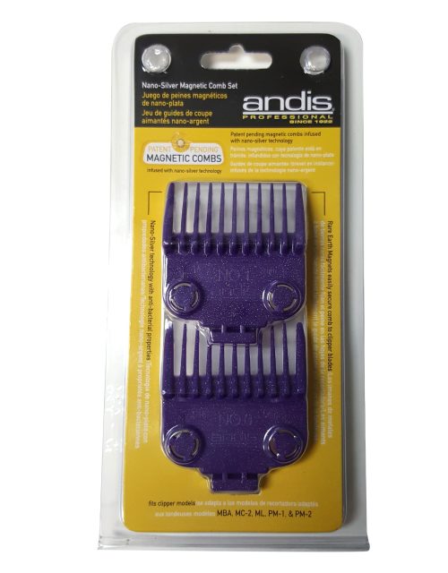 Andis Nano-Silver Magnetic Comb Set (Size 0 & 1)