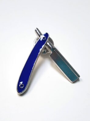 Razor Lapel Pin - Blue