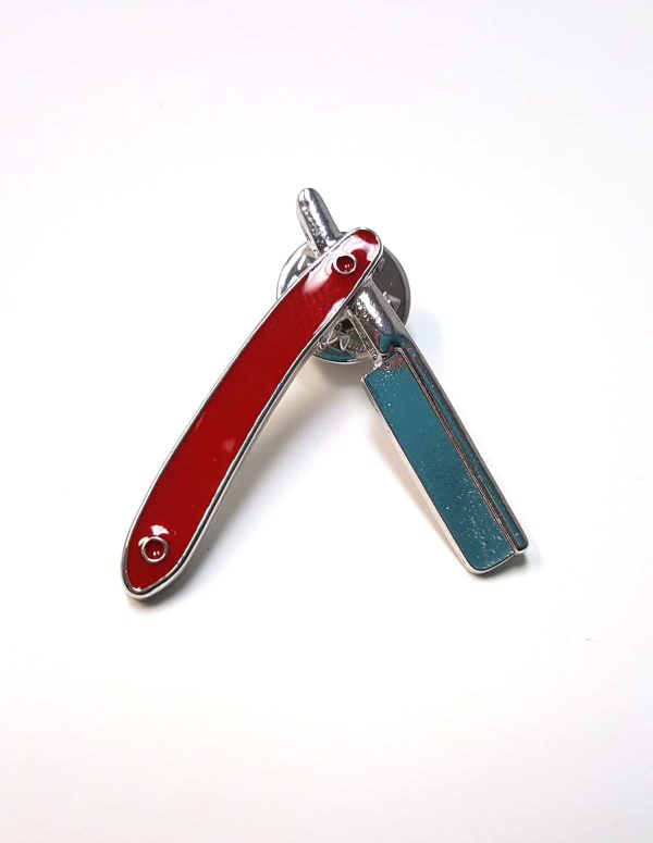 Razor Lapel Pin - Red
