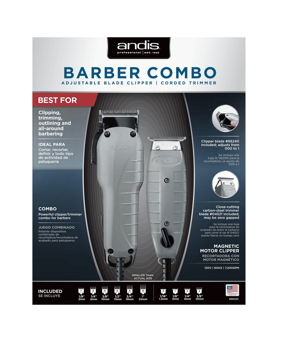 andis trimmer and shaver combo