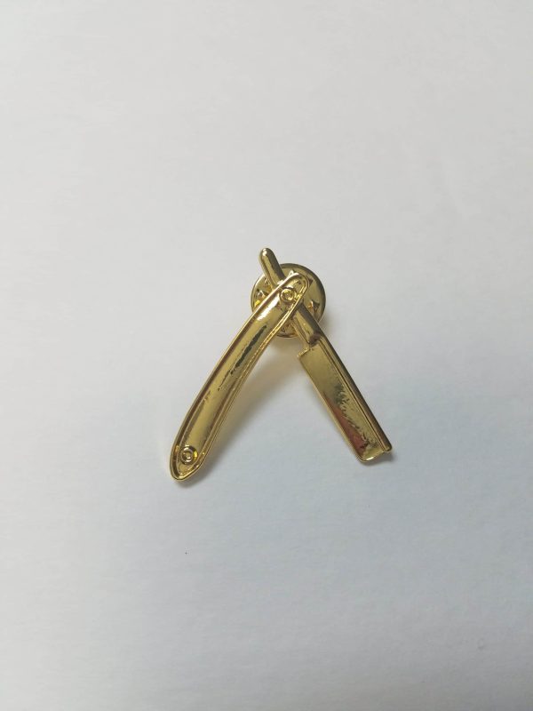 Razor Lapel Pin - Gold