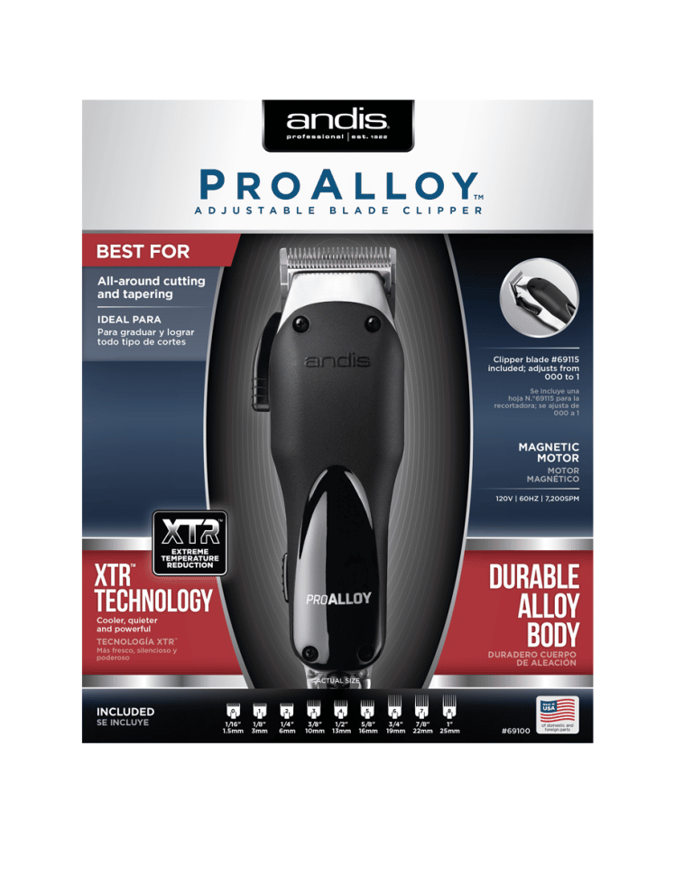 Andis Pro Alloy XTR Clipper 69100 Barber Depot Barber Supply