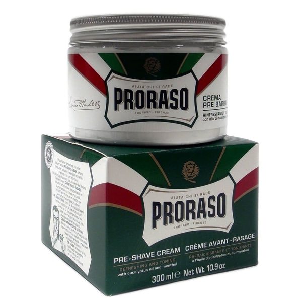 Proraso Pre Shave Cream with Menthol & Eucalyptus 300ml