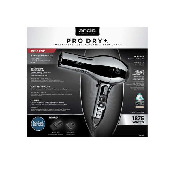 Andis ProDry+ 1875W Dryer #82365 - Image 2