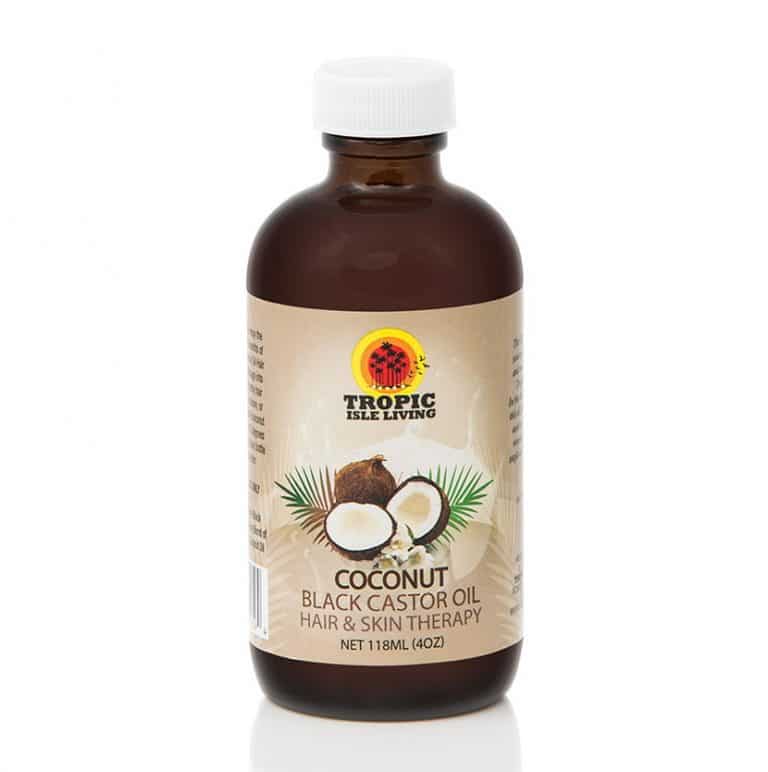 Tropic Isle Living Coconut Black Castor Oil 4oz Barber Depot