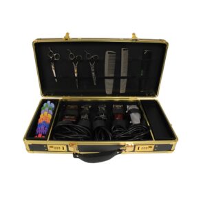 HAIRART BARBER CASE BLACK & GOLD
