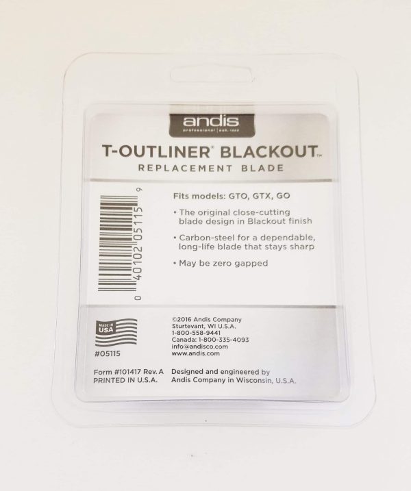 Andis T-Outliner Blackout Blade #05115 - Image 2