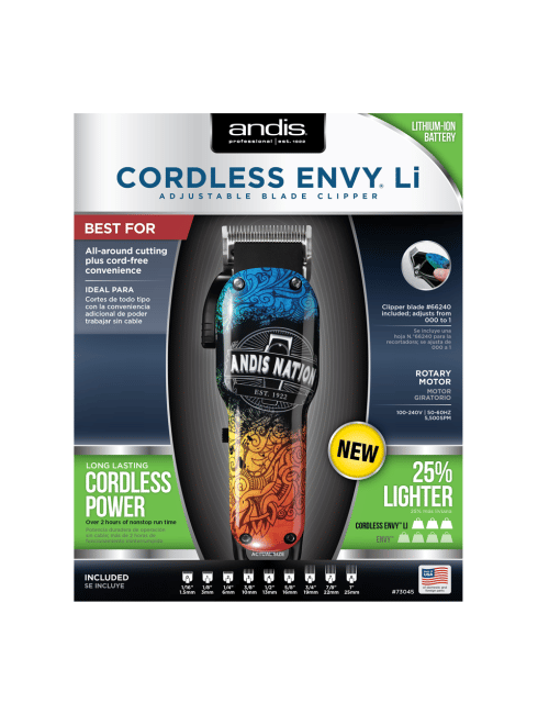 Andis Cordless Envy Li Andis Nation Edition #73045