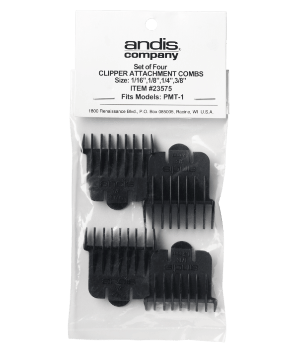 Andis Snap-On Blade (T-Outliner) Attachment Combs 4-Comb Set #23575 - Image 4
