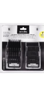 Andis BG Series Premium Metal Clip Comb Set 7-Pieces #33640
