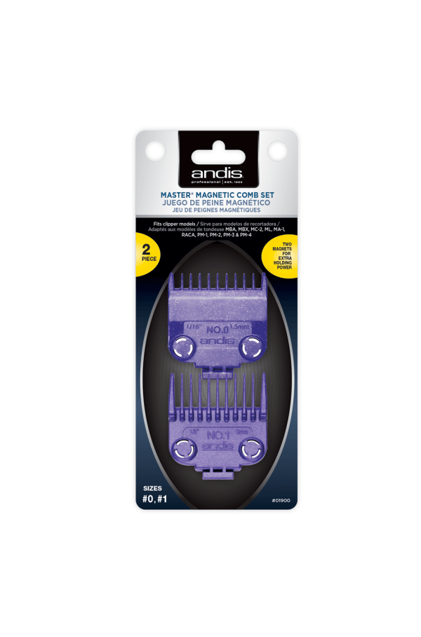 Andis Master Magnetic Comb Set - 0 & 1 #01900 - Image 2