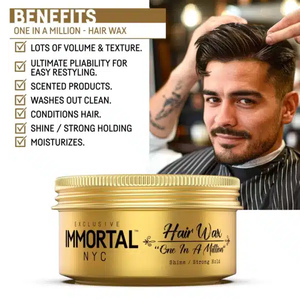 Immortal NYC "One in a Million" Hair Wax - Info 1