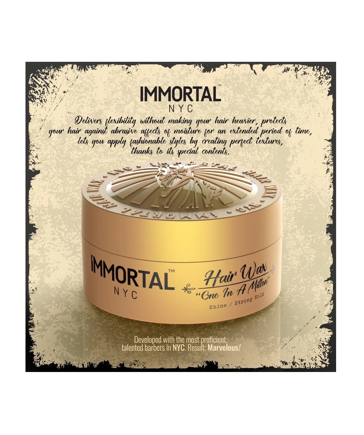 Immortal NYC One in a Million Hair Wax Info