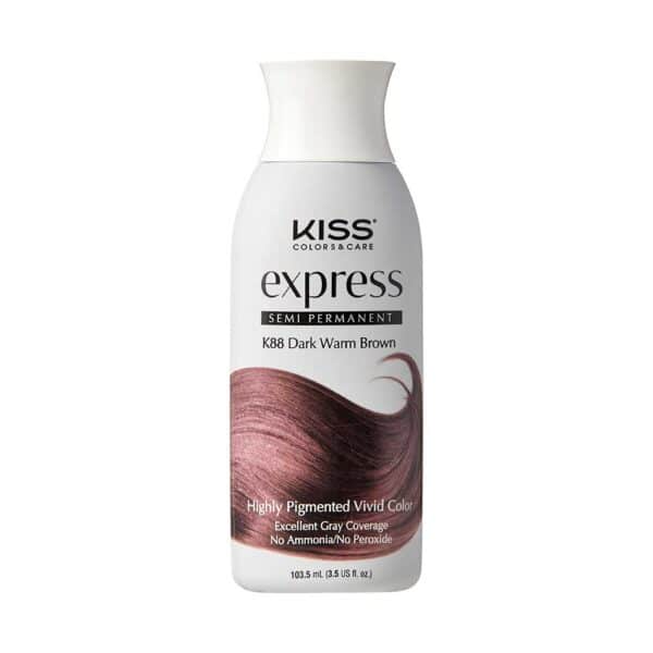 Kiss Express Semi-Permanent Hair Color #K88 - Dark Warm Brown