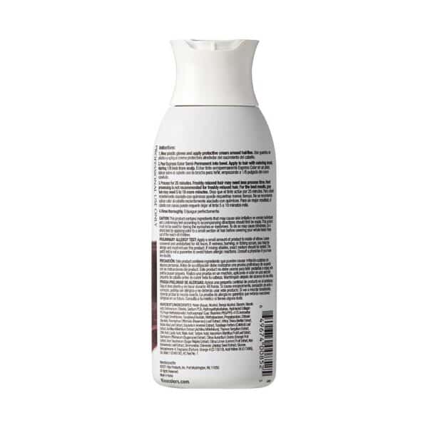 Kiss Express Semi-Permanent Hair Color #K89 - Darkest Brown - Bottle Back
