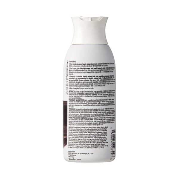 Kiss Express Semi-Permanent Hair Color #K98 - Black - Bottle Back