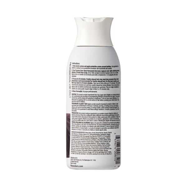 Kiss Express Semi-Permanent Hair Color #K99 - Jet Black - Bottle Back