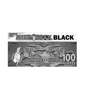 Nitromax Black Nitrile Gloves