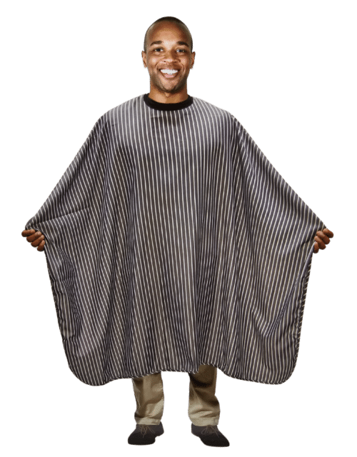 Scalpmaster Striped Barber Cape #4122