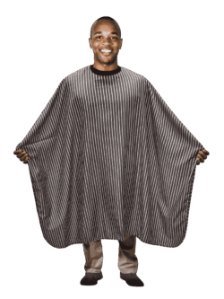 Scalpmaster Striped Barber Cape #4122